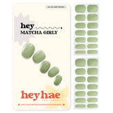 Heyhae strips gel semi-curees Matcha-Sage: ambiance chic pour vos ongles