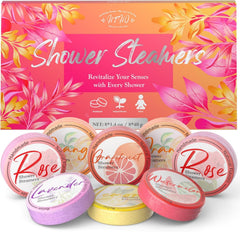 HFHO Shower Steamer ensemble de 8 parfums pour une expérience spa à domicile