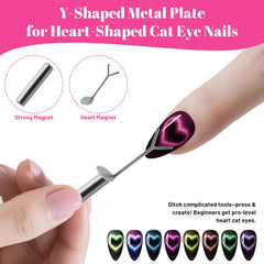 HGEKLIZV magnet forme-Y double tête, ciblant deux ongles à la fois.