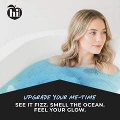 Hi Peach Layne bombe de bain Ocean Air, couleur vive dans l’eau