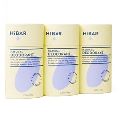 HiBAR déodorant sans plastique, flacon Lavande et Jasmin, protection quotidienne possible.