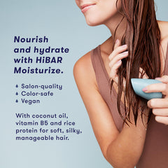 HIBAR Moisturize Conditioner Bar delivers silky hair and frizz control.