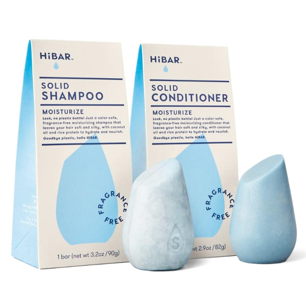 HiBAR Moisturize shampoing solide – barre hydratante pour cheveux secs.