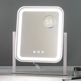 Miroir vanité HIEEY avec éclairage sur quatre côtés pour maquillage précis.
