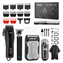 HIENA PRO kit professionnel pour coupe cheveux, tout-en-un prêt à l’emploi