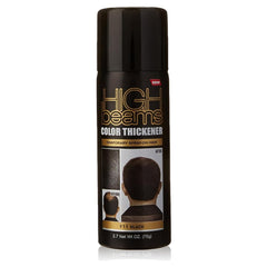 High Beams application spray noir – cheveux obtenant une couleur uniforme.