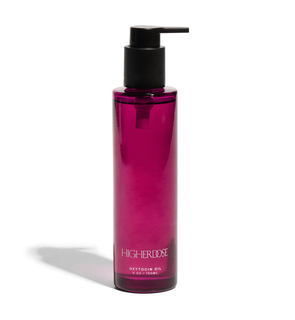 HigherDOSE Oxytocin huile-corps-pour hydrate rapidement la peau.