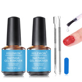 HiLemon dissolvant gel: deux bouteilles 15 ml prêtes pour un retrait rapide.