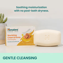 Barre Himalaya mousse riche: mousse douce pour un nettoyage délicat.