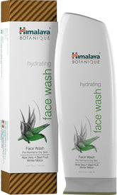Gel nettoyant visage Himalaya Botanique aloe vera pour hydratation douce lors du nettoyage.