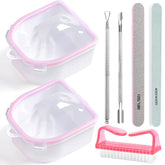 HiMo bol trempage ongles avec bac supérieur, pratique pour dépose gel