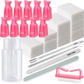 HiMo kit démaquillage ongles avec capuchon clips pour changement rapide du vernis