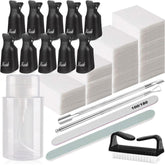 HiMo kit outils démaquillage clips capuchon détachables pour vernis
