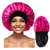 Bonnet Himoswis satin double couche pour homme, protection nocturne des cheveux.
