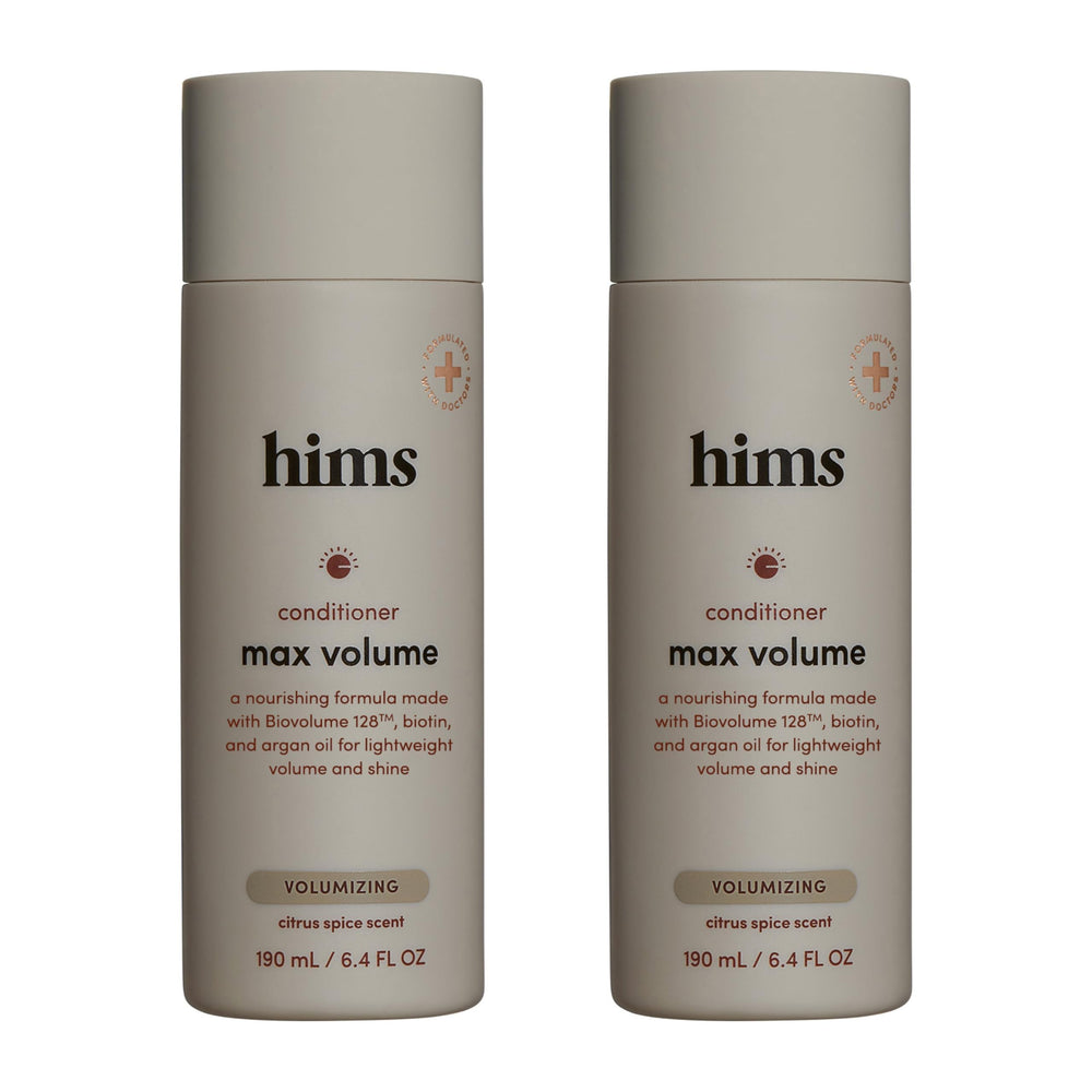 Hims & Hers Max Volume Conditioner – bouteille 6,4 oz et volume durable