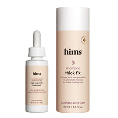 Shampoing Thick Fix de Hims HERS en bouteille 192 ml pour plus de volume.