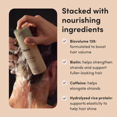 Extrait de tilleul dans le shampooing, effet nourrissant sur les racines.