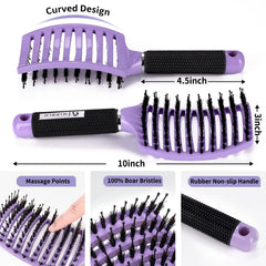 Brosse HIPPIH à poils de sanglier – détanglage efficace sans tirer.