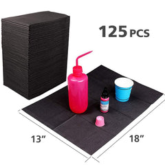 Hisight tapis-table tatouage noir jetable, couvre-table discret et préserve la propreté.