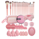 HIUZAR ensemble 42 pièces pinceaux maquillage pour application précise et homogène