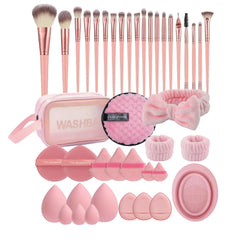 HIUZAR ensemble 42 pièces pinceaux maquillage pour application précise et homogène