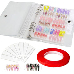 HLQHXWHZT boîte transparente pour ongles, rangement clair et pratique.
