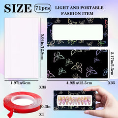HLQHXWHZT ruban double-face : adhésif pratique pour montage et fixation.