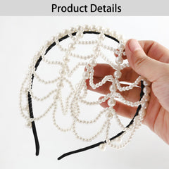 HLTOO bandeau cheveux perles annees folles, accessoire chic pour soiree.