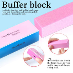 HNYYZL bloc-polissage-rectangulaire-rose : polissage doux pour un fini brillant.