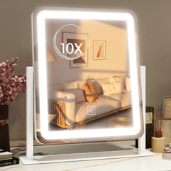 Miroir HNV vanité 15x13 avec reflet net pour maquillage précis.