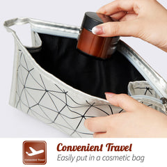 11 Hoa Kinh bocaux verre ambré pour crèmes et lotions, pratique et hygiénique.