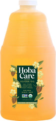 HobaCare Huile Jojoba vrac, bouteille 1,89 L – usage polyvalent peau et corps