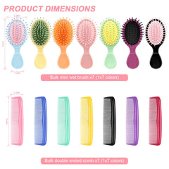 Brosse humide mini HOFASON lime jaune, légère et portable pour spa et déplacements.