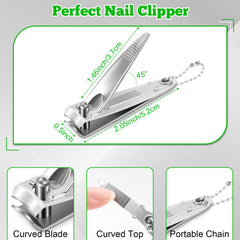 HOFASON coupe-ongles portable 2 pouces: parfait pour soins rapides en déplacement.