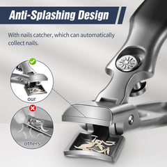 Hoiuter coupe-ongles allemands avec ouverture large pour des coupes faciles des ongles épais.