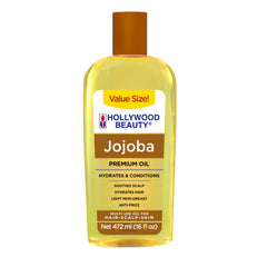 Hollywood Beauty Huile de Jojoba — bouteille prête à hydrater cheveux et peau.