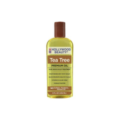 Hollywood Beauty huile arbre à thé — bouteille 236 ml pour peau et cuir chevelu.