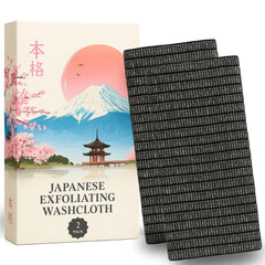 Holou gant exfoliant japonais, gommage en profondeur pour une peau plus lisse après la douche.