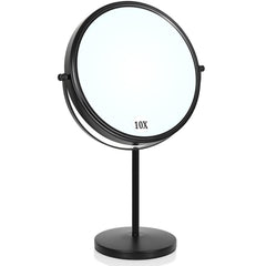 Miroir Homemiro grand miroir-table 9 pouces, vue 1x/10x pour un maquillage précis.