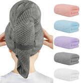 HOMEXCEL serviette microfibre cheveux 40x20, absorption rapide pour un séchage efficace.