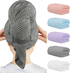 HOMEXCEL serviette microfibre cheveux 40x20, absorption rapide pour un séchage efficace.