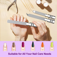 Lime à ongles HomeyEra double-face avec grains gros et fins pour précision.