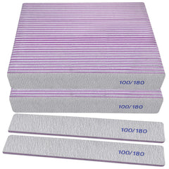 HomeyEra lime emery double-face 100/180, idéale pour ongles naturels et acryliques.
