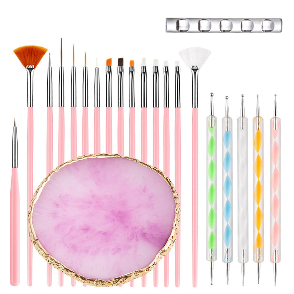 HomTop ensemble d’outils pour ongles 22 pièces, pratique pour manicure à domicile.