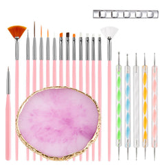 HomTop ensemble d’outils pour ongles 22 pièces, pratique pour manicure à domicile.