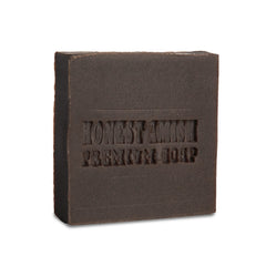 Honest Amish Savon Patchouli Écorce de Noix — exfoliation légère pour peau douce.