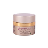 Honey Girl Organics Crème Nuit Extra Sensible en pot, hydratation nocturne apaisante.