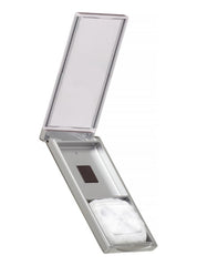Honeybee Gardens compact-poudre-minerale avec miroir et houppette, pratique en déplacement