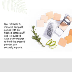 Honeybee Gardens kit maquillage vide portable pret pour retouches nomades
