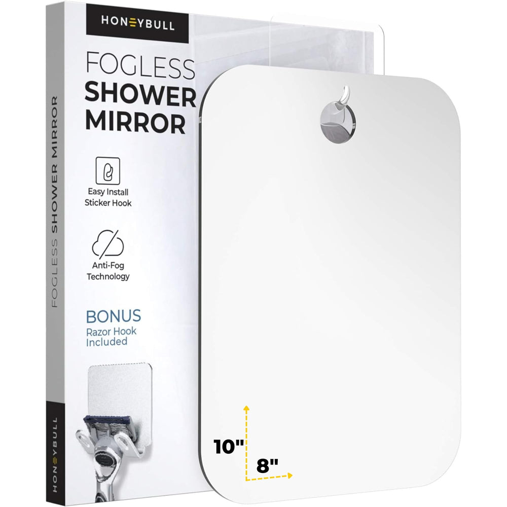 HoneyBULL Miroir douche anti-buée pour un rasage clair